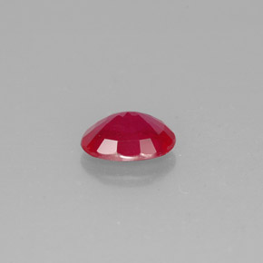 1.62캐럿 천연 핑크 레드 루비, 타원형 컷, 8.1×6.2 mm, SI