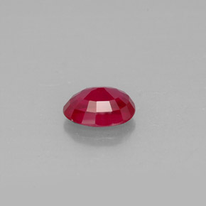 1.63캐럿 천연 핑크 레드 루비, 타원형 컷, 7.9×5.8 mm, VS-SI