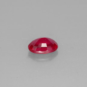 1.54캐럿 천연 핑크 레드 루비, 타원형 컷, 7.8×5.9 mm, VS-SI
