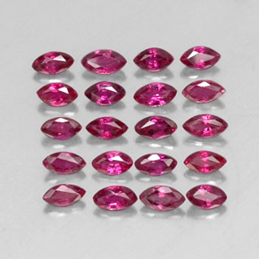 캐럿 천연 핑크 레드 루비 보석, 마퀴즈, 3.6×2 mm, VS-SI