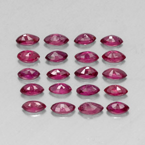 캐럿 천연 핑크 레드 루비 보석, 마퀴즈, 3.6×2 mm, VS-SI