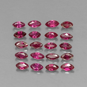 캐럿 천연 핑크 레드 루비 보석, 마퀴즈, 3.6×1.9 mm, VS-SI