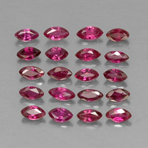 캐럿 천연 핑크 레드 루비 보석, 마퀴즈, 3.6×1.9 mm, VS-SI