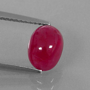 3.30캐럿 천연 핑크 레드 루비, 투명한, 8.7×6.5 mm, 투명/반투명
