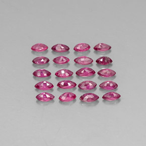 캐럿 천연 핑크 레드 루비 보석, 마퀴즈, 3.5×1.9 mm, VS-SI