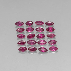 캐럿 천연 핑크 레드 루비 보석, 마퀴즈, 3.6×1.9 mm, VS-SI