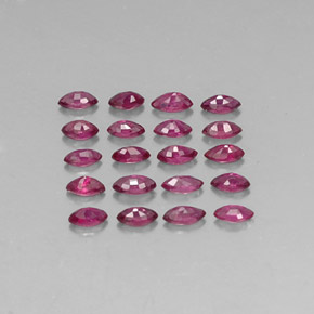 캐럿 천연 핑크 레드 루비 보석, 마퀴즈, 3.6×1.9 mm, VS-SI