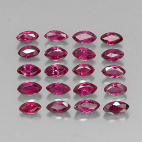 캐럿 천연 핑크 레드 루비 보석, 마퀴즈, 3.7×1.9 mm, VS-SI