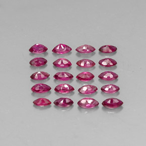캐럿 천연 핑크 레드 루비 보석, 마퀴즈, 3.7×1.9 mm, VS-SI