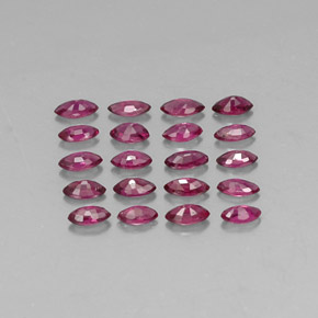 캐럿 천연 핑크 레드 루비 보석, 마퀴즈, 3.7×2 mm, VS-SI