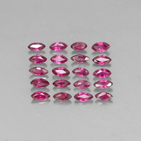 캐럿 천연 핑크 레드 루비 보석, 마퀴즈, 3.8×1.7 mm, VS-SI