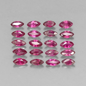 캐럿 천연 핑크 레드 루비 보석, 마퀴즈, 3.8×1.7 mm, VS-SI