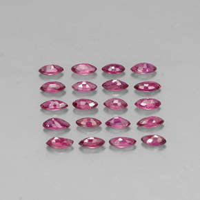 캐럿 천연 핑크 레드 루비 보석, 마퀴즈, 3.8×1.7 mm, VS-SI