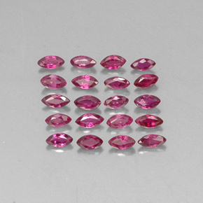 캐럿 천연 핑크 레드 루비 보석, 마퀴즈, 3.7×2 mm, VS-SI