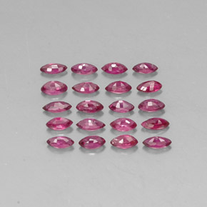 캐럿 천연 핑크 레드 루비 보석, 마퀴즈, 3.7×2 mm, VS-SI