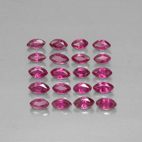 캐럿 천연 핑크 레드 루비 보석, 마퀴즈, 3.6×2 mm, VS-SI