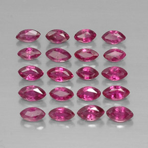 캐럿 천연 핑크 레드 루비 보석, 마퀴즈, 3.6×2 mm, VS-SI