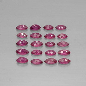캐럿 천연 핑크 레드 루비 보석, 마퀴즈, 3.6×2 mm, VS-SI