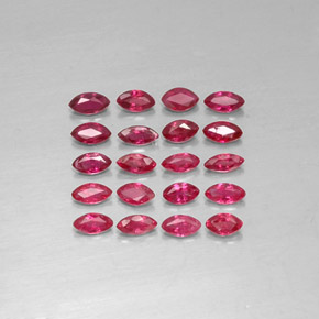 캐럿 천연 핑크 레드 루비 보석, 마퀴즈, 3.5×1.8 mm, VS-SI