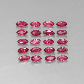 캐럿 천연 핑크 레드 루비 보석, 마퀴즈, 3.5×1.8 mm, VS-SI