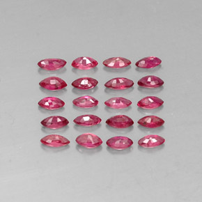 캐럿 천연 핑크 레드 루비 보석, 마퀴즈, 3.5×1.8 mm, VS-SI