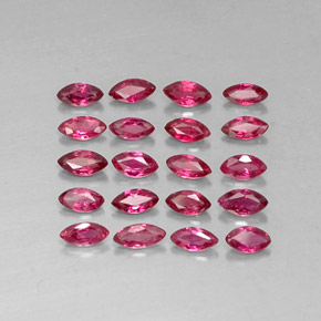 캐럿 천연 핑크 레드 루비 보석, 마퀴즈, 3.6×1.7 mm, VS-SI
