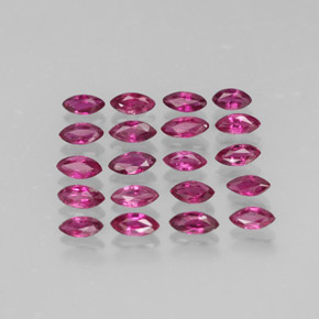 캐럿 천연 핑크 레드 루비 보석, 마퀴즈, 3.8×1.8 mm, VS-SI