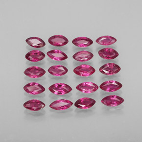 캐럿 천연 핑크 레드 루비 보석, 마퀴즈, 3.6×2 mm, VS-SI