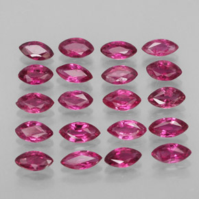 캐럿 천연 핑크 레드 루비 보석, 마퀴즈, 3.6×2 mm, VS-SI