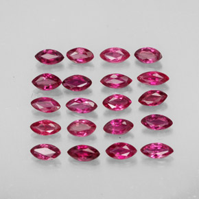 캐럿 천연 핑크 레드 루비 보석, 마퀴즈, 3.8×2.1 mm, VS-SI