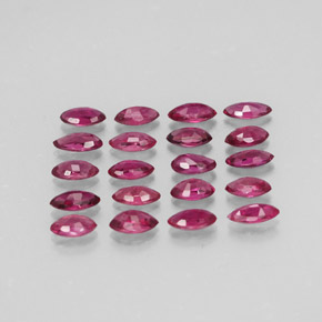 캐럿 천연 핑크 레드 루비 보석, 마퀴즈, 3.8×2.1 mm, VS-SI
