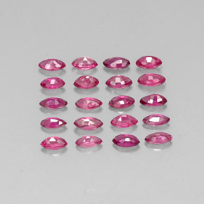 캐럿 천연 핑크 레드 루비 보석, 마퀴즈, 3.8×2.1 mm, VS-SI