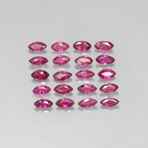 캐럿 천연 핑크 레드 루비 보석, 마퀴즈, 3.8×1.9 mm, VS-SI