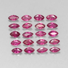 캐럿 천연 핑크 레드 루비 보석, 마퀴즈, 3.8×1.9 mm, VS-SI