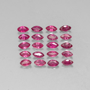 캐럿 천연 핑크 레드 루비 보석, 마퀴즈, 3.6×1.8 mm, VS-SI