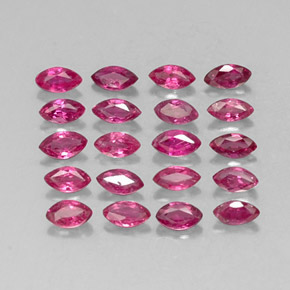 캐럿 천연 핑크 레드 루비 보석, 마퀴즈, 3.6×1.8 mm, VS-SI