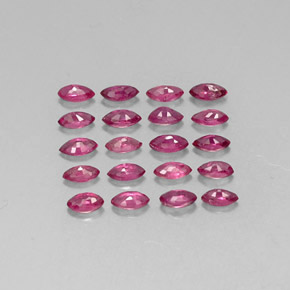 캐럿 천연 핑크 레드 루비 보석, 마퀴즈, 3.6×1.8 mm, VS-SI