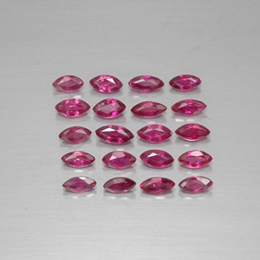 캐럿 천연 핑크 레드 루비 보석, 마퀴즈, 3.9×1.8 mm, VS-SI