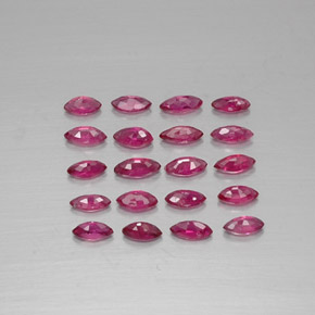 캐럿 천연 핑크 레드 루비 보석, 마퀴즈, 3.9×1.8 mm, VS-SI