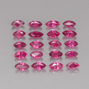 캐럿 천연 핑크 레드 루비 보석, 마퀴즈, 3.8×1.8 mm, VS-SI