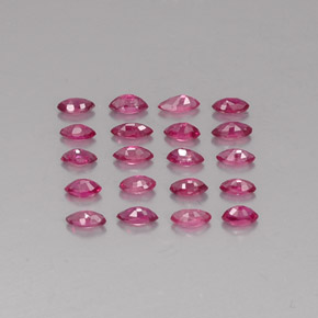 캐럿 천연 핑크 레드 루비 보석, 마퀴즈, 3.8×1.8 mm, VS-SI