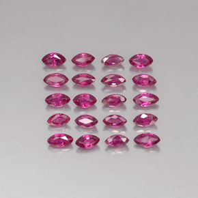 캐럿 천연 핑크 레드 루비 보석, 마퀴즈, 3.7×2 mm, VS-SI