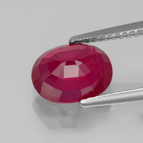 2.85캐럿 천연 핑크 레드 루비, 타원형 컷, 9.2×7 mm, VS-SI