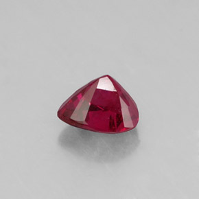 0.61캐럿 천연 핑크 레드 루비, 트릴리언, 5.2×4.7 mm, SI