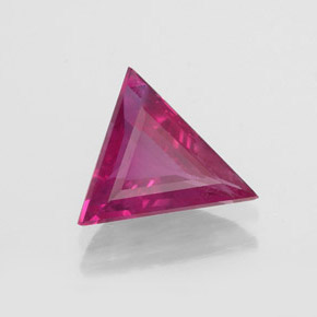 1.36캐럿 천연 바이올렛 레드 루비, 트릴리언, 8.1×8.1 mm, VS-SI