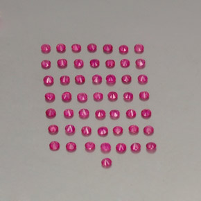 캐럿 천연 바이올렛 레드 루비 보석, 라운드 컷, 1.98 mm, VS-SI