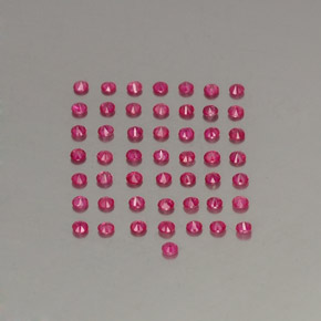 캐럿 천연 바이올렛 레드 루비 보석, 라운드 컷, 1.90 mm, VS-SI