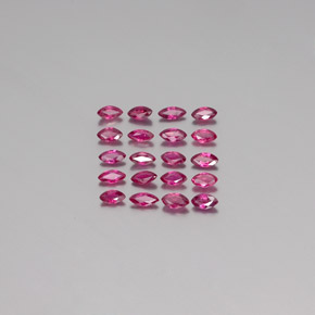 캐럿 천연 핑크 레드 루비 보석, 마퀴즈, 3.8×1.9 mm, VS-SI
