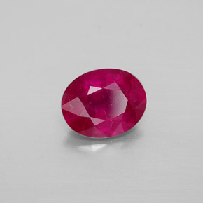2.28캐럿 천연 핑크 레드 루비, 타원형 컷, 8.9×7 mm, VS-SI