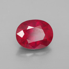 2.52캐럿 천연 핑크 레드 루비, 타원형 컷, 8.9×7 mm, VS-SI